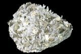 Cubic Pyrite and Quartz Crystal Association - Peru #142650-1